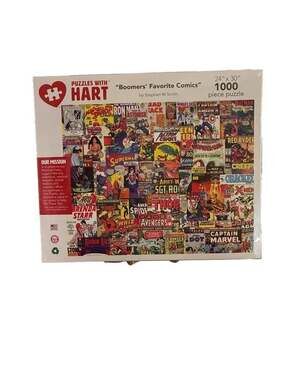 Boomers' Favorite Comics 1000-Piece Jigsaw Puzzle by Stephen M Smith